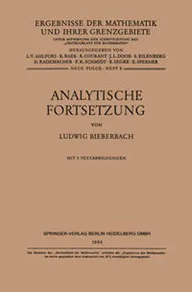 Bieberbach | Analytische Fortsetzung | E-Book | sack.de