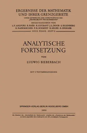 Bieberbach |  Analytische Fortsetzung | Buch |  Sack Fachmedien