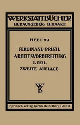 Pristl |  Arbeitsvorbereitung | eBook | Sack Fachmedien