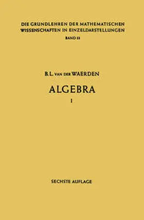Waerden |  Algebra | eBook | Sack Fachmedien