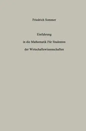 Sommer |  Einführung in die Mathematik | eBook | Sack Fachmedien