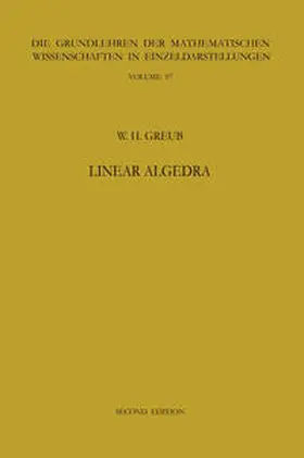 Greub |  Linear Algebra | eBook | Sack Fachmedien