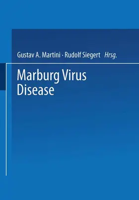 Martini / Siegert |  Marburg Virus Disease | Buch |  Sack Fachmedien
