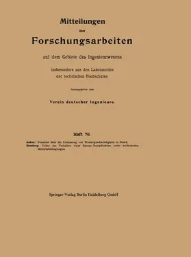 Gramberg / Andres |  Mitteilungen über Forschungsarbeiten auf dem Gebiete des Ingenieurwesens insbesondere aus den Laboratorien der technischen Hochschulen | Buch |  Sack Fachmedien