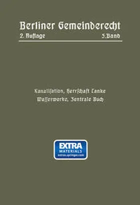  Kanalisation, Herrschaft Lanke, Wasserwerke, Zentrale Buch | Buch |  Sack Fachmedien