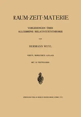 Weyl |  Raum, Zeit, Materie | eBook | Sack Fachmedien