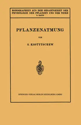 Kostytschew / Ruhland |  Pflanzenatmung | eBook | Sack Fachmedien