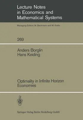 Borglin / Keiding |  Optimality in Infinite Horizon Economies | eBook | Sack Fachmedien