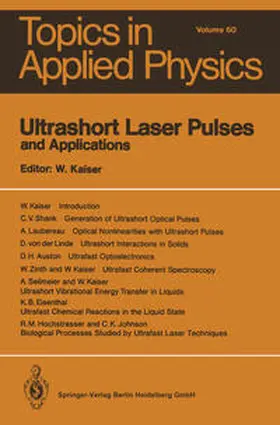 Kaiser |  Ultrashort Laser Pulses and Applications | eBook | Sack Fachmedien