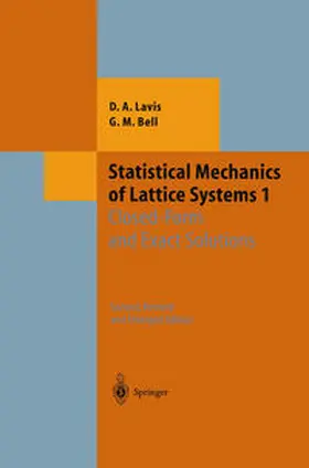 Lavis / Bell | Statistical Mechanics of Lattice Systems | E-Book | sack.de