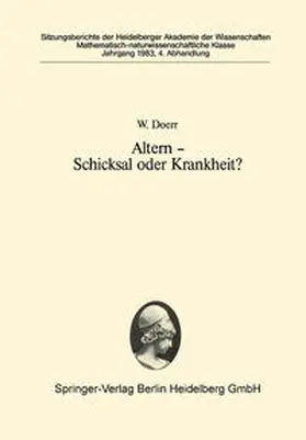 Doerr |  Altern - Schicksal oder Krankheit? | eBook | Sack Fachmedien