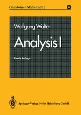 Walter |  Analysis I | eBook | Sack Fachmedien