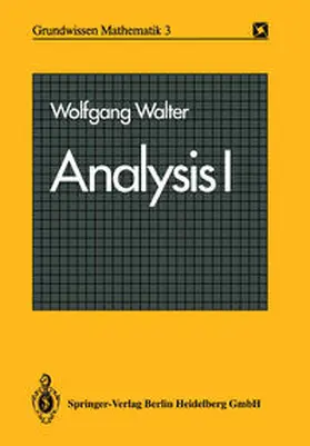 Walter |  Analysis I | eBook | Sack Fachmedien