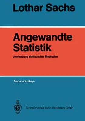 Sachs |  Angewandte Statistik | eBook | Sack Fachmedien
