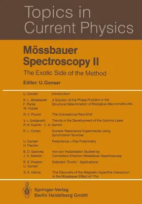 Gonser |  Mössbauer Spectroscopy II | Buch |  Sack Fachmedien