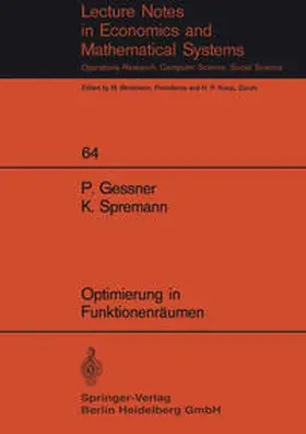 Gessner / Spremann |  Optimierung in Funktionenräumen | eBook | Sack Fachmedien