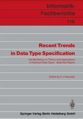 Kreowski | Recent Trends in Data Type Specification | E-Book | sack.de