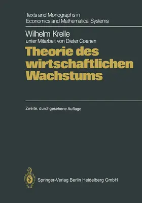 Krelle |  Theorie des wirtschaftlichen Wachstums | Buch |  Sack Fachmedien