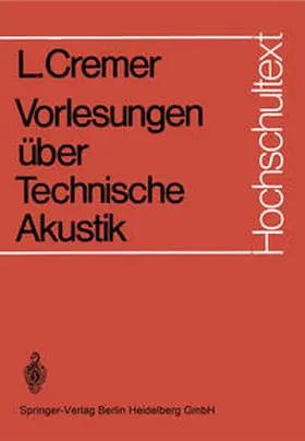 Cremer |  Vorlesungen über Technische Akustik | eBook | Sack Fachmedien