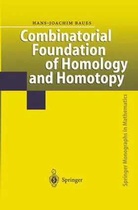 Baues | Combinatorial Foundation of Homology and Homotopy | E-Book | sack.de