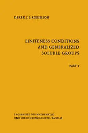 Robinson | Finiteness Conditions and Generalized Soluble Groups | E-Book | sack.de