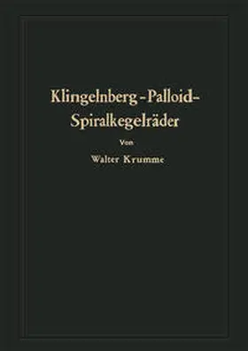 Krumme | Klingelnberg-Palloid-Spiralkegelräder | E-Book | sack.de