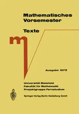 Richter |  Mathematisches Vorsemester | eBook | Sack Fachmedien