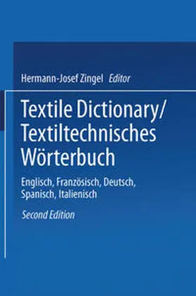 Zingel | Textile Dictionary / Textiltechnisches Wörterbuch | E-Book | sack.de