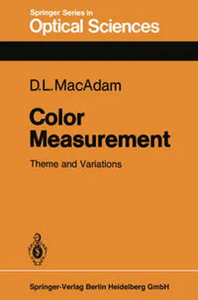 MacAdam |  Color Measurement | eBook | Sack Fachmedien