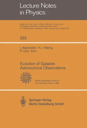 Appenzeller / Habing / Lena |  Evolution of Galaxies Astronomical Observations | Buch |  Sack Fachmedien