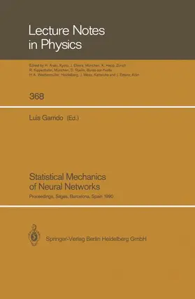 Garrido |  Statistical Mechanics of Neural Networks | Buch |  Sack Fachmedien