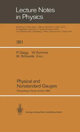 Gaigg / Schweda / Kummer |  Physical and Nonstandard Gauges | Buch |  Sack Fachmedien