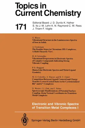 Yersin |  Electronic and Vibronic Spectra of Transition Metal Complexes I | Buch |  Sack Fachmedien