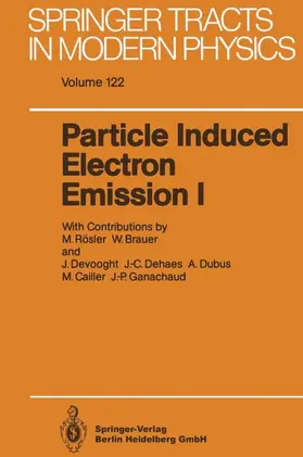  Particle Induced Electron Emission I | Buch |  Sack Fachmedien