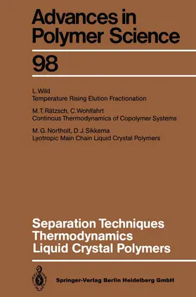  Separation Techniques Thermodynamics Liquid Crystal Polymers | Buch |  Sack Fachmedien