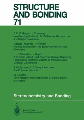  Stereochemistry and Bonding | Buch |  Sack Fachmedien