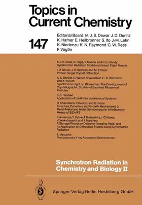 Mandelkow |  Synchrotron Radiation in Chemistry and Biology II | Buch |  Sack Fachmedien
