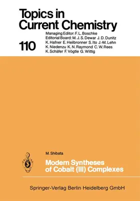 Shibata / Yamatera |  Modern Syntheses of Cobalt (III) Complexes | Buch |  Sack Fachmedien