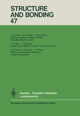  Ferrites Transition Elements Luminescence | Buch |  Sack Fachmedien