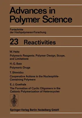 Heitz / Goethals / Batz |  Reactivities | Buch |  Sack Fachmedien