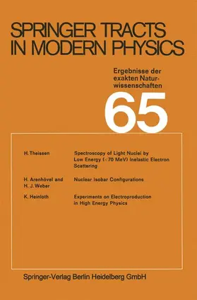 Höhler |  Springer Tracts in Modern Physics | Buch |  Sack Fachmedien