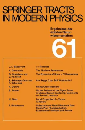 Höhler |  Springer Tracts in Modern Physics | Buch |  Sack Fachmedien