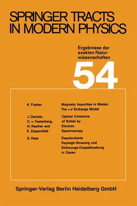 Höhler |  Springer Tracts in Modern Physics | Buch |  Sack Fachmedien