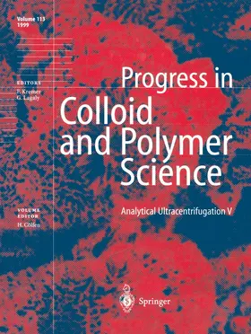 Cölfen |  Analytical Ultracentrifugation V | Buch |  Sack Fachmedien