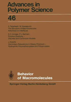  Behavior of Macromolecules | Buch |  Sack Fachmedien