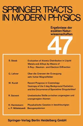 Höhler |  Springer Tracts in Modern Physics | Buch |  Sack Fachmedien