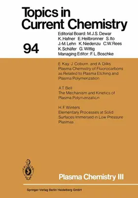Venugopalan / Veprek |  Plasma Chemistry III | Buch |  Sack Fachmedien