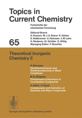 Boschke |  Theoretical Inorganic Chemistry II | Buch |  Sack Fachmedien