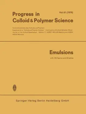 Weiss / Müller |  Emulsions | Buch |  Sack Fachmedien
