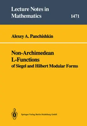 Panchishkin |  Non-Archimedean L-Functions | eBook | Sack Fachmedien